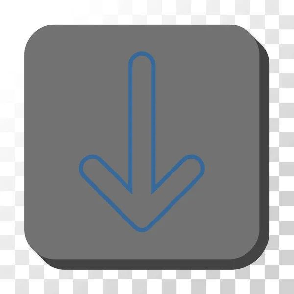 丸みを帯びた正方形ベクトル ボタンを丸い矢印 — ストックベクタ