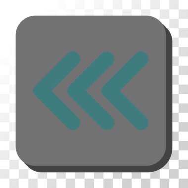 Kare vektör düğmesini Çift Kişilik ok ucu sol yuvarlak