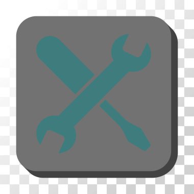 Yuvarlak kare vektör düğmesini ayarlama