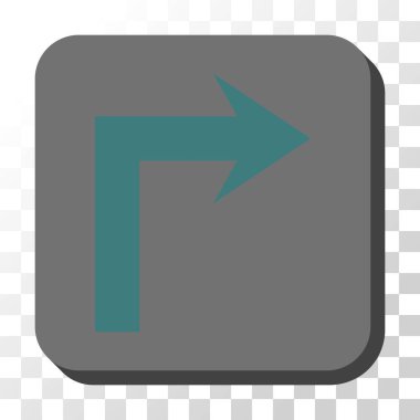 Doğru yuvarlatılmış kare vektör düğmesini kapatma