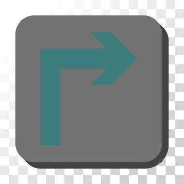 Doğru yuvarlatılmış kare vektör düğmesini kapatma