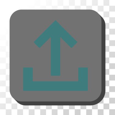 Yuvarlatılmış Kare vektör düğmesini upload