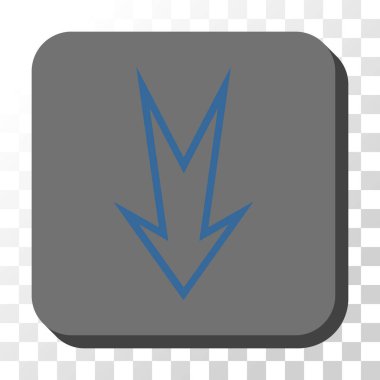 Yuvarlatılmış Kare vektör düğmesini aşağı ok