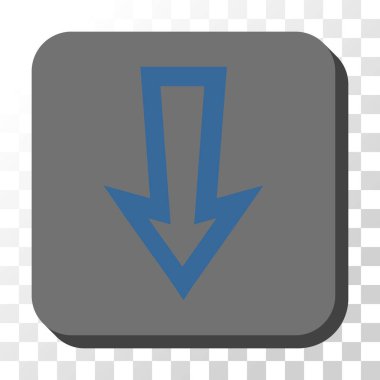 Yuvarlatılmış Kare vektör düğmesini aşağı ok