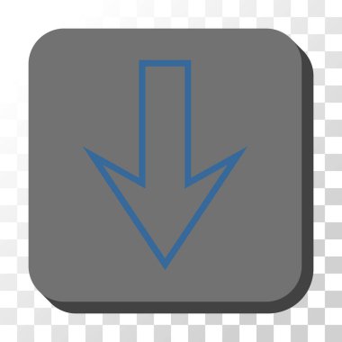 Yuvarlatılmış Kare vektör düğmesini aşağı ok