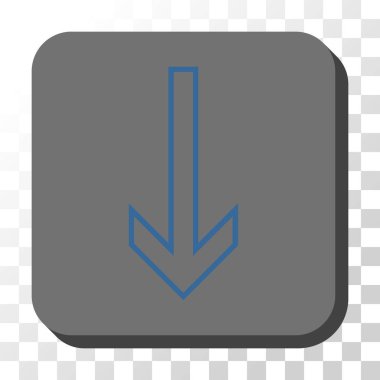 Yuvarlatılmış Kare vektör düğmesini aşağı ok