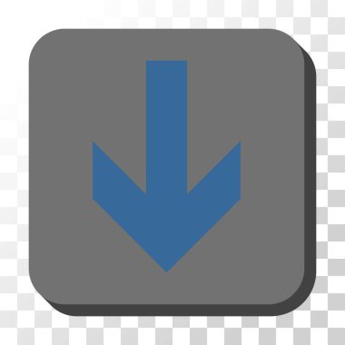 Yuvarlatılmış Kare vektör düğmesini aşağı ok