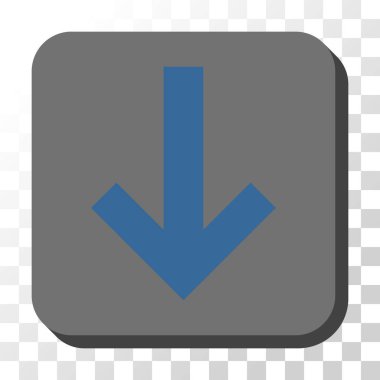 Yuvarlatılmış Kare vektör düğmesini aşağı ok