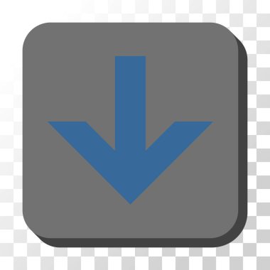 Yuvarlatılmış Kare vektör düğmesini aşağı ok