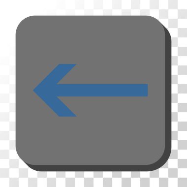 Ok sol düğme kare vektör yuvarlak