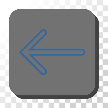 Ok sol düğme kare vektör yuvarlak