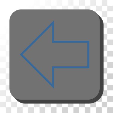 Ok sol düğme kare vektör yuvarlak