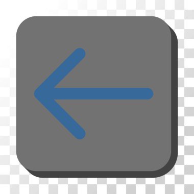 Ok sol düğme kare vektör yuvarlak