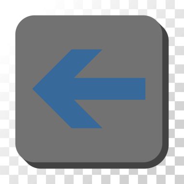 Ok sol düğme kare vektör yuvarlak