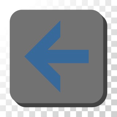 Ok sol düğme kare vektör yuvarlak