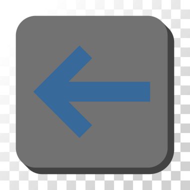 Ok sol düğme kare vektör yuvarlak