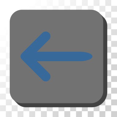 Ok sol düğme kare vektör yuvarlak