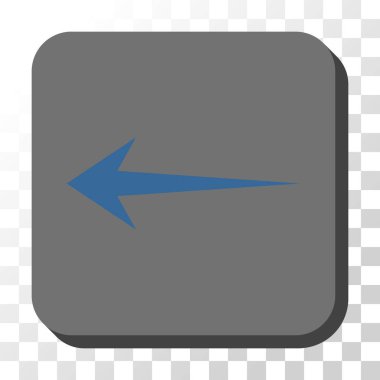 Ok sol düğme kare vektör yuvarlak