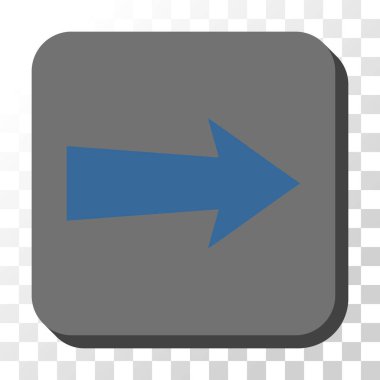 Kare vektör düğme ok sağ yuvarlak