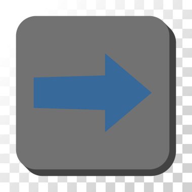 Kare vektör düğme ok sağ yuvarlak