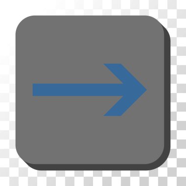 Kare vektör düğme ok sağ yuvarlak