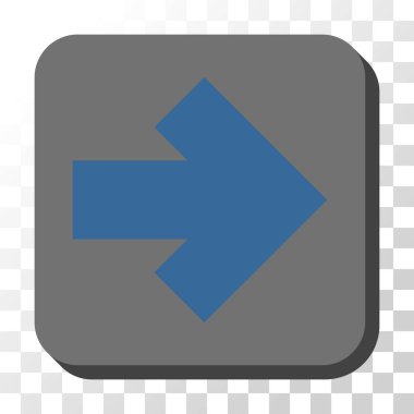 Kare vektör düğme ok sağ yuvarlak