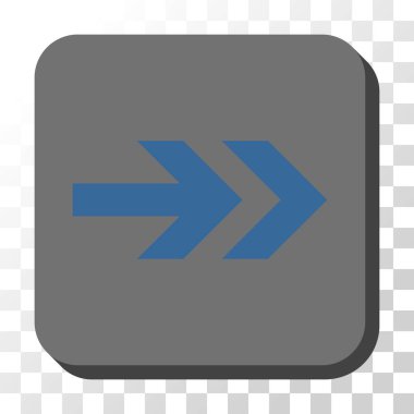 Kare vektör düğme ok sağ yuvarlak