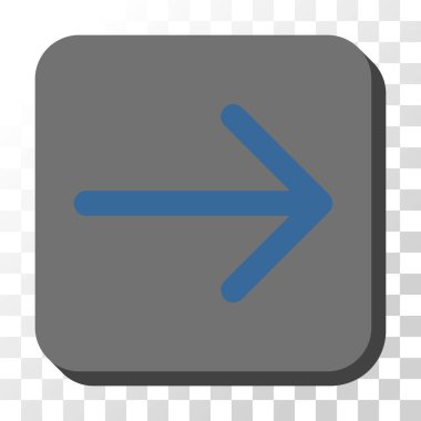 Kare vektör düğme ok sağ yuvarlak