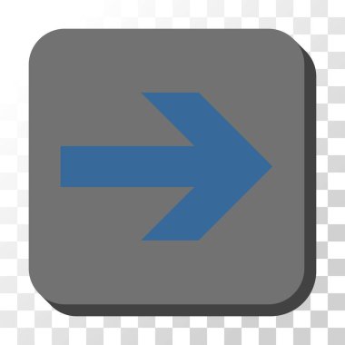 Kare vektör düğme ok sağ yuvarlak