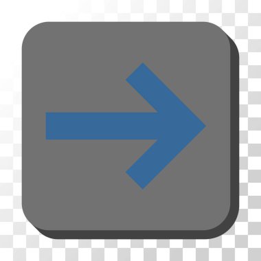 Kare vektör düğme ok sağ yuvarlak