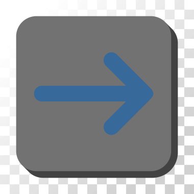 Kare vektör düğme ok sağ yuvarlak