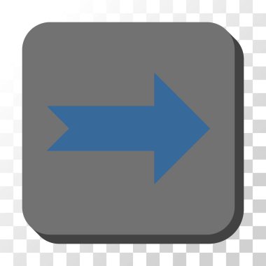 Kare vektör düğme ok sağ yuvarlak