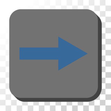 Kare vektör düğme ok sağ yuvarlak