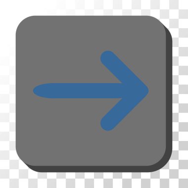 Kare vektör düğme ok sağ yuvarlak