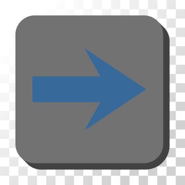 Kare vektör düğme ok sağ yuvarlak