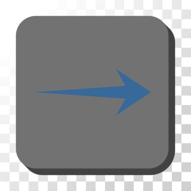 Kare vektör düğme ok sağ yuvarlak