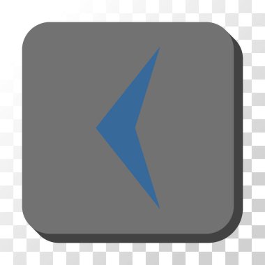 Ok ucu sol düğme kare vektör yuvarlak