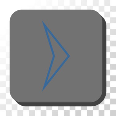 Kare vektör düğme ok ucu sağ yuvarlak