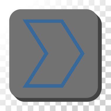 Kare vektör düğme ok ucu sağ yuvarlak