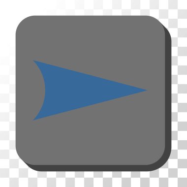 Kare vektör düğme ok ucu sağ yuvarlak