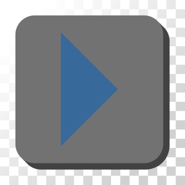 Kare vektör düğme ok ucu sağ yuvarlak