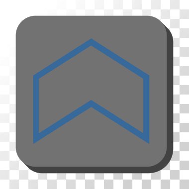 Yuvarlatılmış Kare vektör düğmesini yukarı ok ucu