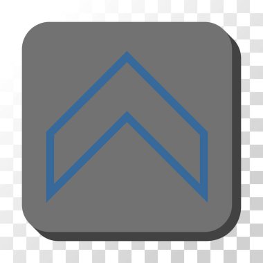 Yuvarlatılmış Kare vektör düğmesini yukarı ok ucu