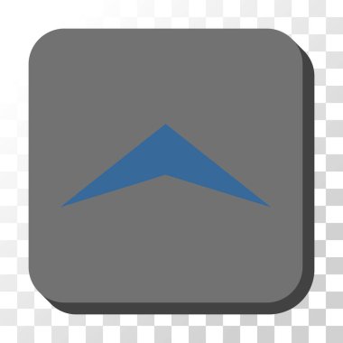 Yuvarlatılmış Kare vektör düğmesini yukarı ok ucu