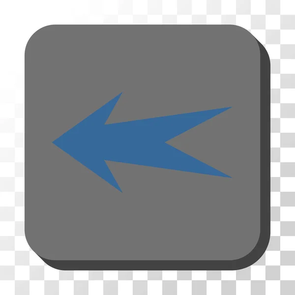 Βέλος αριστερά στρογγυλεμένο τετράγωνο διάνυσμα κουμπί — Διανυσματικό Αρχείο