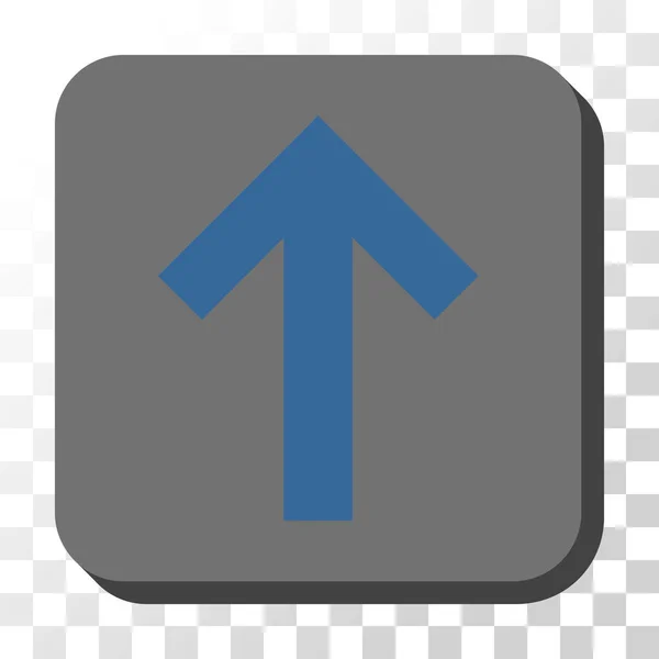 Flecha arriba redondeado cuadrado botón vectorial — Vector de stock