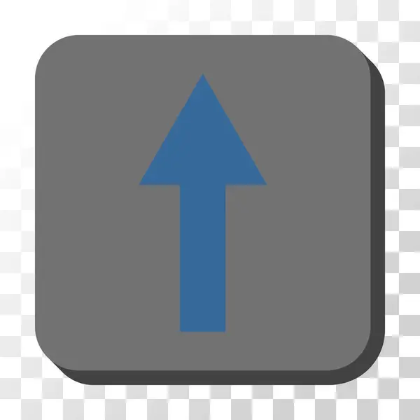 丸みを帯びた正方形ベクトル ボタンの矢印 — ストックベクタ