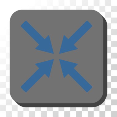 Merkezi okları yuvarlak kare vektör düğmesi