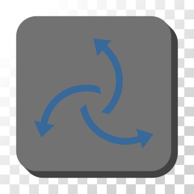 Santrifüj okları yuvarlak kare vektör düğmesi