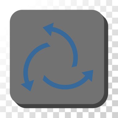 Santrifüj okları yuvarlak kare vektör düğmesi